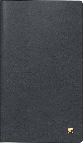 BRUNNEN Taschenkalender Mod. 756 '26 | A6, Leder, schwarz