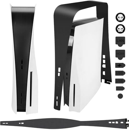 Copertura antipolvere solo per PS5 Disc/versione digitale, TECTINTER previene polvere e peli di animali domestici, custodia protettiva per filtro antipolvere compatibile con console PlayStation 5