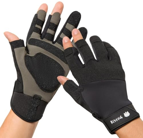 FitsT4 Sports Segelhandschuhe Herren Paddelhandschuhe Kajak für Angeln