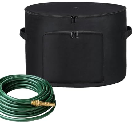 Pot de Rangement pour Tuyau d'Arrosage | Conteneur Extérieur pour Tuyau de Jardin - Organisateur Étanche Grande Capacité pour Garage Bord de Piscine Balcon Pelouse