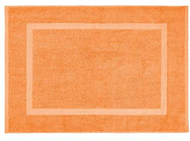 Clinotest Premium Badevorleger Walk 50x70 cm – Super flauschig & saugstark – 100% Baumwolle in Hotelqualität – Kochfest bis 95°C – Indanthren gefärbt – Apricot