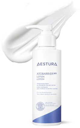 AESTURA ATOBARRIER365 LOTION Leichte Feuchtigkeitscreme für Gesicht Geschmolzene Ceramid-Kapseln Patentierter Lipid-Komplex Gesichtslotion für normale bis trockene Haut Dermatologisch getestet 150mL