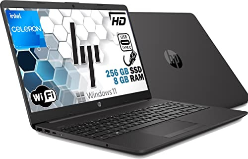 HP 250 G9 Notebook Pc Portatile/Display Led 15.6 FHD/Cpu Intel Celeron 2.80GHz /Ram 8Gb DDR4 /SSD M2 256GB /Hdmi/Usb-C/Wifi Bluetooth/Libre Office 2021/Windows 11 Pro