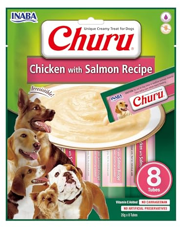 Ina. Churu Dog Snack Puree Chicken with Salmon 8 x 20 g