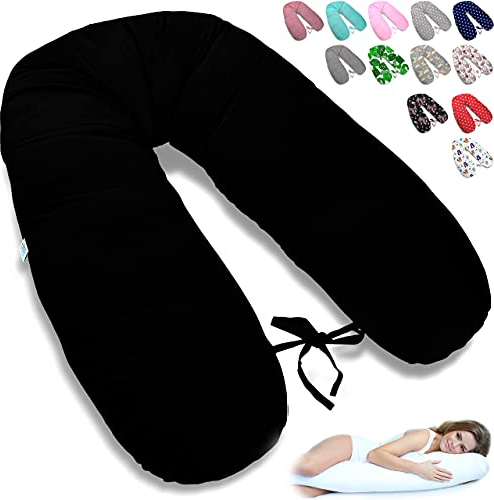 ekm trade 170cm XXL Stillkissen Schwangerschaftskissen Lagerungskissen Seitenschläferkissen große Farbwahl Handmade Baumwolle 100% aus Zertifizierte Materialien (46)