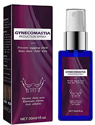 Liftic'x Bleu Spray rassodante per ginecomastia Spray toracico rassodante per uomo Spray anticellulite Spray modellante snellente Spray massaggiante per la riduzione del grasso toracico per uomo