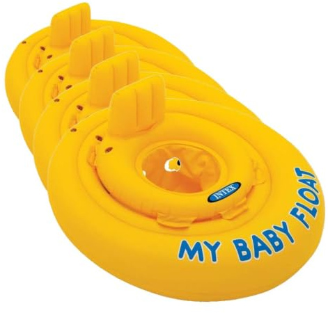 Intex My Baby Float Swimming Aid Swim Seat 6 month - 1 Years (Pack of 4)