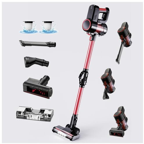 MeLtor Aspira E Lava Pavimenti Casa Asciutto e Umido,Luci LED,5 in 1 Lava Asciuga Pavimenti per Pulizia Domestica/Capelli/Polvere/Lavapavimenti