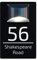 Housics Personalised House Sign with Solar Light | Made from Composite Aluminium – Fully Durable and Waterproof Plaque | Custom with Any Door Number & Street Name(160mm x 280mm) (BLACK)