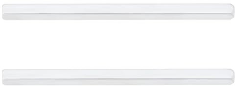 EMSea Lot de 2 Poignées de Porte Et de Fenêtre en Acier Massif Argenté de 6 mm Axe Droit pour Serrure de Porte Et de Fenêtre 120 mm