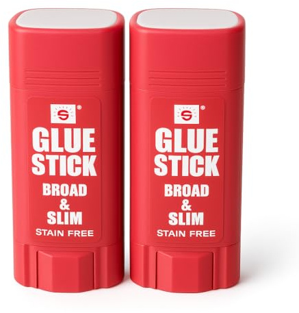 Pegamento en Barra Escolar SUNNY – RECTANGULAR 2x18g. PVP No Tóxico, Lavable y Sin Disolventes, Secado Rápido, Ideal para Niños, Manualidades y Oficina, Glue Stick Grande