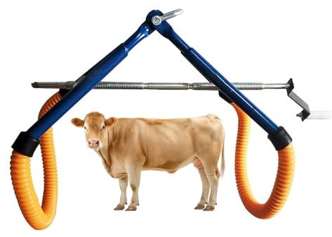 HMWOKPOT Outil de Levage des Hanches pour bovins, Dispositif d'aide à la verticalisation des bovins Pince de Hanche réglable pour bovins d'élevage pour bovins d'élevage laitier, dystocie