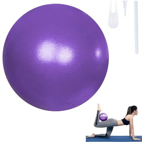 Keratobleem 25 cm Palla Fitness per Pilates, per Ginnastica,Yoga Balance, per Esercizi Addominali e Spalla Eserciz di Equilibrio-Viola