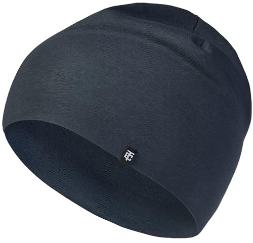 Enter the Complex Bonnet court – 95 % coton, respirant et élastique – Portable sous le casque de vélo, protection UV, indéformable – 2 tailles – pour le sport, le quotidien et les voyages, anthracite