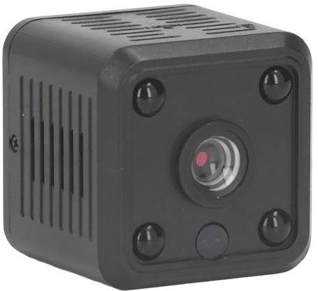Minikamera WiFi Dold Kamera, Night Vision 1080P HD Spionkamera för Hemsäkerhet, Lätt Att Ställa in, Liten Inomhuskamera med Rörelsedetektering, IP-kamera Fjärrvisning