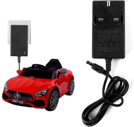 12V Battery Charger for Kids Electric Car,CJBIN 12V 1000mA Charger for Ride on Toys Car,Kids Electric Car Char-ger,Power Adapter for Childs Elec-tric Ca-r,Motorcycle,Quad Bike,Sports Ca-r,5.5mm*2.1mm