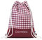 SAQUITOMAGICO Mochila Bebé Guardería Personalizada Vichy con Nombre | Mochila Infantil Niña Niño | Bolsa Merienda y Excursiones | Mochila Saco Algodón 100%