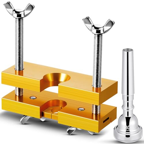 2 Pcs Trumpet Mouthpiece Puller with 3C Trumpet Mouthpiece SilverRemover Adjustable Puller Tool for Wind Instruments Beginners and Professional Players