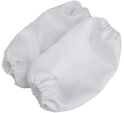YsXoWiui Manchons En Tissu Couvre-manches Nettoyage Vêtements Manchon de Protection, Blanc, 34x38cm