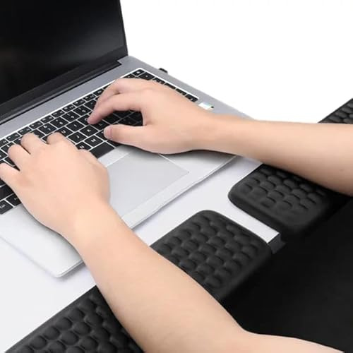 GOEDCH 2 pièces L Oreiller Coude Poignet en Forme de L : Bords de Bureau Ergonomiques en Mousse à Mémoire de Forme de L, Repose-Poignet en Forme de L Antidérapant, pour Bord de Table ou de Bureau