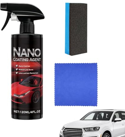 Spray Rivestimento Auto 120ml Lucidante Protettivo per Vernice | per Auto Per Auto SUV Moto Officina e Manutenzione Esterna