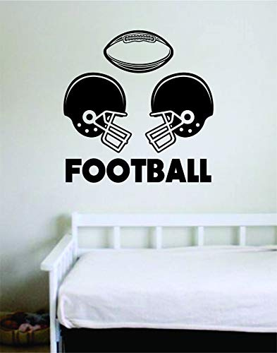 Football Helmets Wall Decal Sticker Vinyl Art Bedroom Living Room Decor Decoration Teen Quote Inspirational Boy Girl Baby Sports Team Play Ball American Pigskin Quarterback