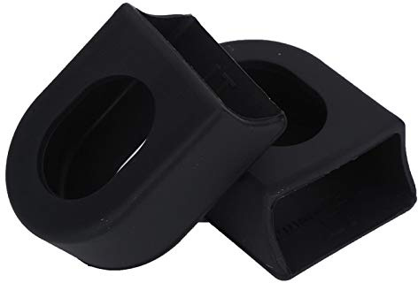 1 Paire 2 pièces vélo manivelle Protecteur manivelle Bras de Protection Couverture Souple Manches Bottes VTT VTT pédalier Casquettes(Noir)