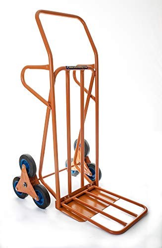 Ollies Trolleys OT1003TPL, Stair Climber Sack Truck,Extended Load Plate, Solid Rubber Tyres, Heavy duty