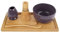 BambooMN Marca: Matcha Bowl Set (include ciotola, riposo, frusta da tè, Chasaku, cucchiaino da tè e vassoio) 1 set viola