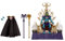 Masters of the Universe Masterverse Skeletor Action Figure & Throne Pack, MOTU Toy, Lighted Sconces, Removable Hood & Cape, 2 Staff Accessories, HXX63