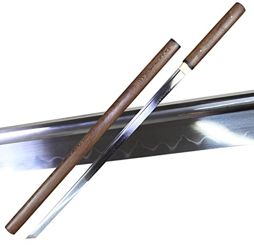 Jianxuan Katana Schwert Scharf Echt 1095 Stahl Handgefertigt Samurai Schwert Lehm Gehärtet