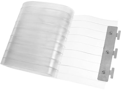 ROMISBABA weicher Türvorhang Gefrierschrank-Streifenvorhang Türstreifen, Vorhang, Lagertüren Transparenter Kunststoffvorhang Trennvorhang kühlere Vorhänge Streifenvorhangtür Plastik