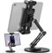 Nakelulu Desk Tablet Stand, Foldable iPad Stand with Heavy Duty Base 360° Swivel, Table Tablet Holder Compatible with iPad Mini, Pro, All 4.7-13.5 inch Tablets Smartphones