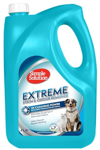 Simple Solution Extrem Enzymatisk rengöringsmedel med 3X pro-bakterierengöringskraft - 4Ltr