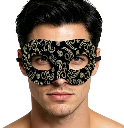 jamgeery Maskeradmask för män, herrar och vuxna,Venetianskinspirerad kostymaccessoar | Karnevalsmask vid maskeradfest,För herrar, far, pappa, make, pojkvän, kille, vuxna män till Halloween,