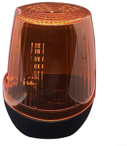 Luce lampeggiante per cancello, lampada di allarme AC DC per apertura scorrevole a LED di sicurezza vialetto di sicurezza stroboscopica di sicurezza 12 V