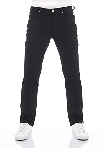 Lee Uomo Brooklyn Straight Jeans, Nero (Clean Black), 34W / 32L