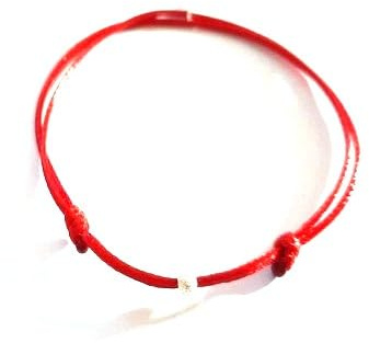 Bracelet fil rouge perle diamantée 3 mm argent 925 Bracelet kabbale Bracelet minimaliste Bracelet Porte bonheur bracelet paerle argent Bracelet réglable
