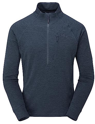 Rab Men's Nexus Pull-On - Lightweight Fleece Jacket for Trekking & Climbing - Deep Ink - Small