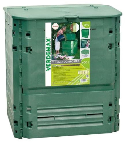 La zappa Compostiera quadrata da giardino con apertura superiore ed inferiore (400 Lt)