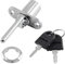 AFCJLTO Cerradura para Cajón y Archivo con 2 Llaves - Ideal para Muebles de Oficina y Escritorio de Ordenador, Archivadores, Armarios y Vitrinas - Fácil de Instalar y Usar - 1 Pieza