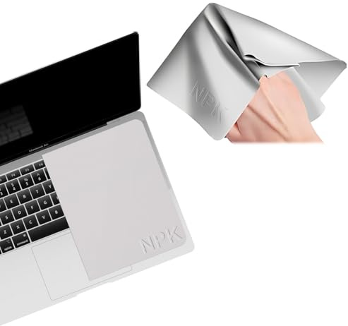 QOWIJEX 1 Pc Protection Clavier Ordinateur Portable,34×22,5cm Protection d'écran de Clavier Doublure en Microfibre et Chiffon de Nettoyage Portable Compatible avec MacBook Pro 15/16/ Air 15