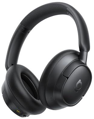 Baseus EH10 NC Cuffie Bluetooth con Cancellazione del Rumore Ibrida Attiva -45 dB, Cuffie Over-Ear Hi-Res & Audio LDAC con 5 Microfoni AI, 80 h di Autonomia, Bluetooth 6.0, Connessione Multipunto