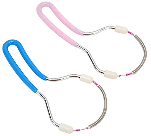 BONKZEBU 2st Vårens Ansiktshårborttagare, Kvinnor Portable Thread Face Epilator för övre Läpphakskinn, ögonbrynstrådsverktyg, Ansiktshårborttagningsfjäder