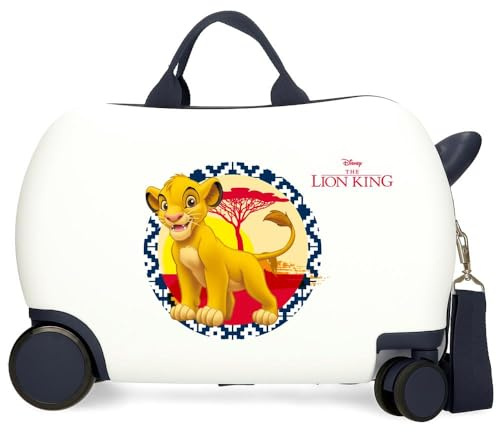 Joumma Disney El Rey León Maleta Infantil Blanco 45x31x20 cms Rígida ABS 24,6L 1,8 kgs 4 Ruedas Equipaje Mano