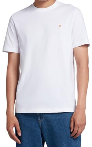 Farah T-Shirts Danny REG SS TEE, Bangladesh, L UK Bright White
