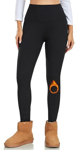 Opssaker Leggins Termici Donna Invernali Leggins Felpati Opachi Pantacollant Vita Alta Leggings Pile Pantaloni Caldi Donna