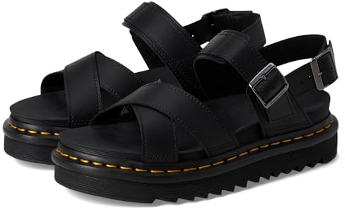 Dr. Martens Womens Voss II Sandal, Black Athena Leather, 9 US