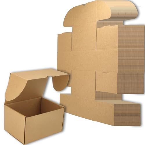 Cenoid Medium postlådor, 30 x 23 x 15 cm bruna portopaket, fraktkartonglådor för postning, leverans, förpackningslådor för småföretag (paket med 15)