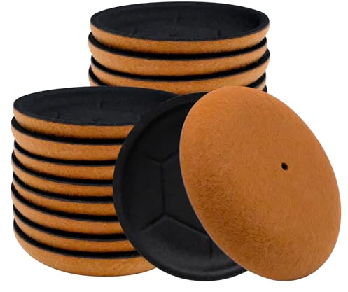 8 Almohadillas de Fieltro Adhesivo para Muebles 9 cm, Deslizadores Redondos para Patas de sillas y sofás, Protectores de Suelo para Madera, parquet, cerámica y Vinilo, Aptos para hogar y Oficina